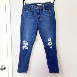 Levi’s High Rise Skinny Ankle Distressed Women Jeans